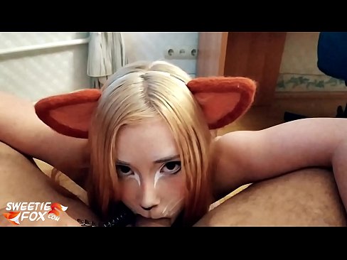 ❤️ Gitulon ni Kitsune ang dick ug cum sa iyang baba ️❌ Homemade porn sa amon ﹏